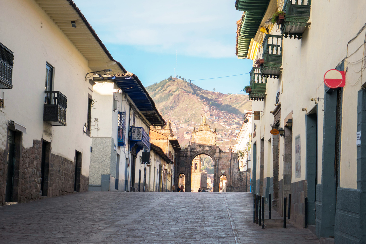 Street in Cusco, Peru .